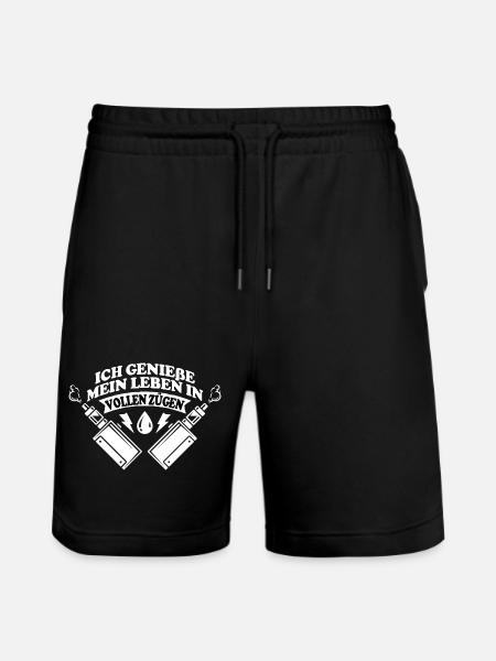 Ich genieße... - Stanley/Stella Unisex Bio Joggingshorts Trainer - Schwarz