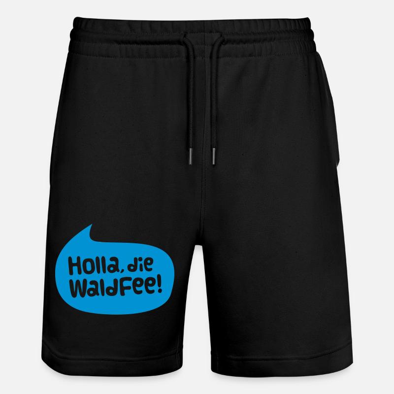 holla die waldfee - Stanley/Stella Unisex Bio Joggingshorts Trainer  - Schwarz