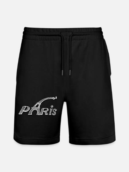 PARIS - Stanley/Stella Trainer Unisex Organic Jogging Shorts - black