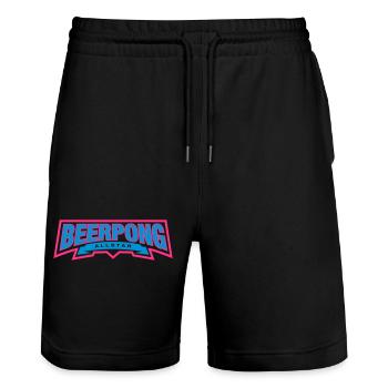Beer Pong Allstar - Stanley/Stella Unisex Bio Joggingshorts Trainer  - Schwarz - Vorne - Nik (191cm) & Marisol (170cm)