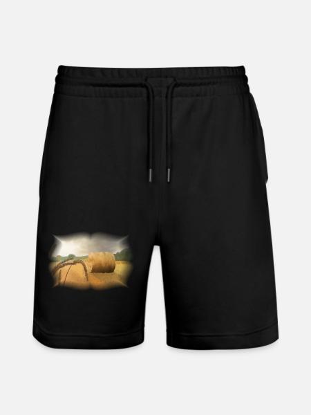 Ernte - Stanley/Stella Unisex Bio Joggingshorts Trainer - Schwarz