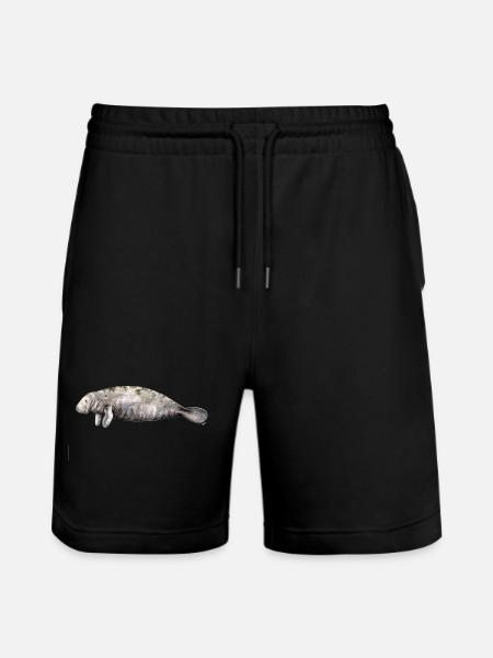 Manati - Manatee - Lamantin - Stanley/Stella Trainer Unisex Organic Jogging Shorts - black