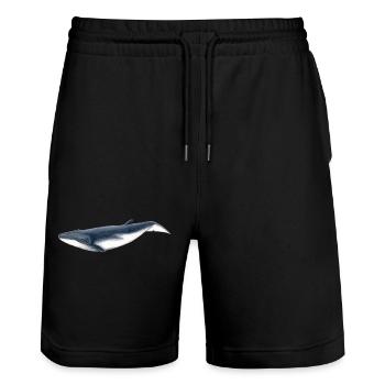 Bebe Baby-Bryde-Wal - Bebe baleine - Stanley/Stella Unisex Bio Joggingshorts Trainer  - Schwarz - Vorne - Nik (191cm) & Marisol (170cm)