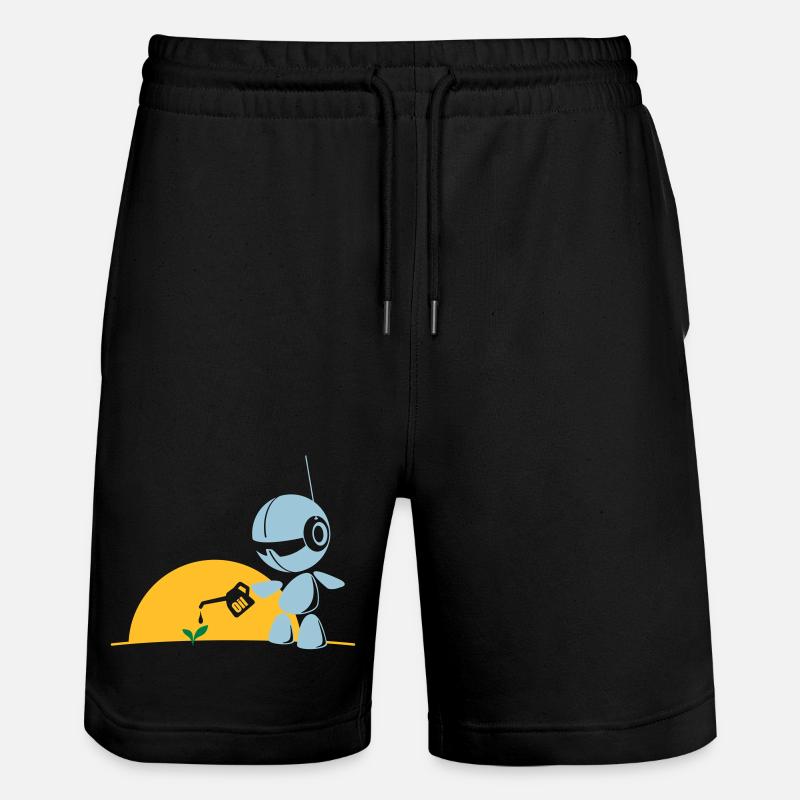 robot flower - Short de jogging bio TRAINER Stanley/Stella unisexe - noir