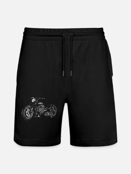 chopper - Stanley/Stella Trainer Unisex Organic Jogging Shorts - black
