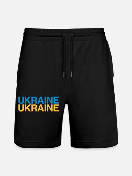 UKRAINE Drapeau ukrainien - Short de jogging bio TRAINER Stanley/Stella unisexe - noir