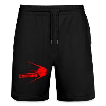 spoutnik - Short de jogging bio TRAINER Stanley/Stella unisexe - noir - Devant - Nik (191cm) & Marisol (170cm)
