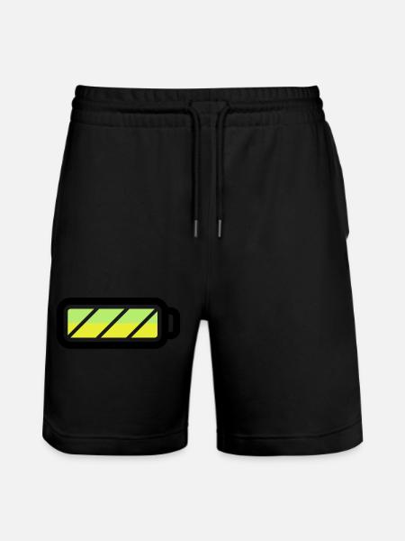 battery - Stanley/Stella Trainer Unisex Organic Jogging Shorts - black