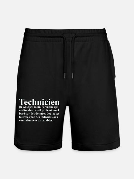 Technicien Définition - Short de jogging bio TRAINER Stanley/Stella unisexe - noir