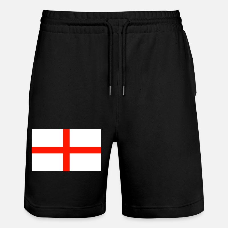 Flagge England - Stanley/Stella Unisex Bio Joggingshorts Trainer  - Schwarz