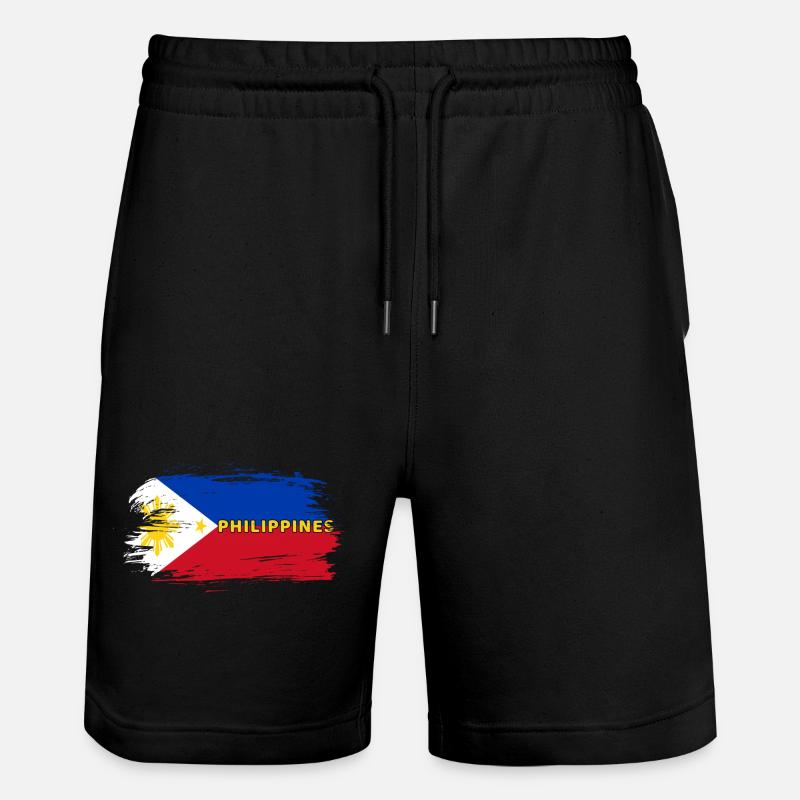 Philippines Drapeau / Cadeau Manille Filipino - Short de jogging bio TRAINER Stanley/Stella unisexe - noir