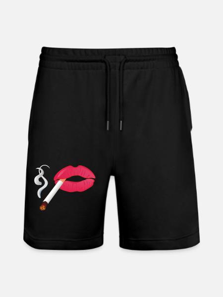 Smoker - Stanley/Stella Trainer Unisex Organic Jogging Shorts - black