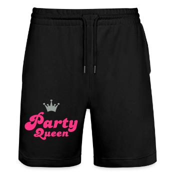 party_queen - Short de jogging bio TRAINER Stanley/Stella unisexe - noir - Devant - Nik (191cm) & Marisol (170cm)