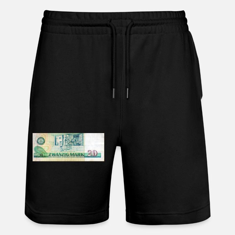 20 mark der ddr - Short de jogging bio TRAINER Stanley/Stella unisexe - noir
