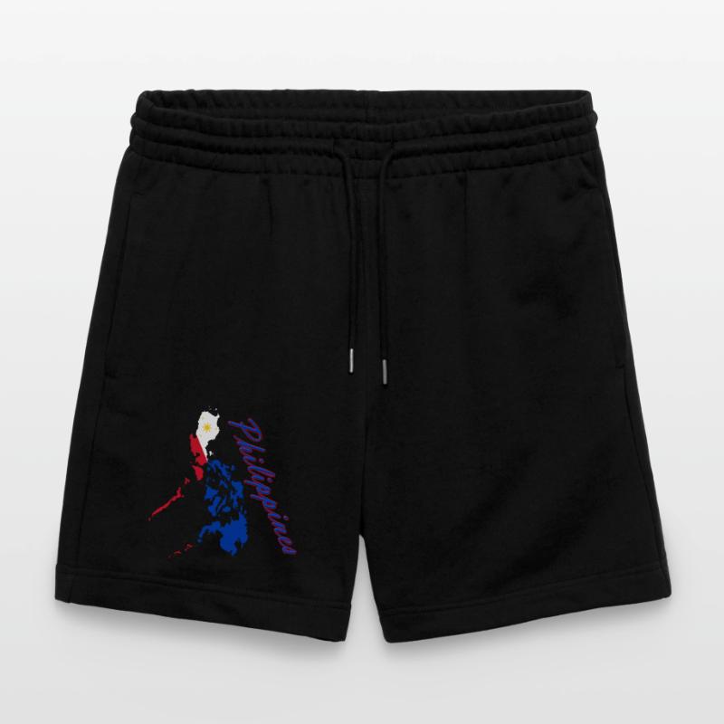 Philippines Flag Map Script Stanley/Stella Trainer Unisex Organic Jogging Shorts
