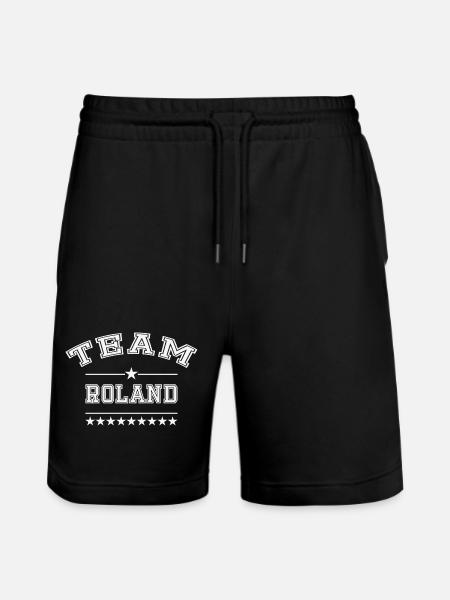 Team Roland - Stanley/Stella Trainer Unisex Organic Jogging Shorts - black