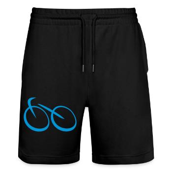 radsport - Stanley/Stella Unisex Bio Joggingshorts Trainer  - Schwarz - Vorne - Nik (191cm) & Marisol (170cm)