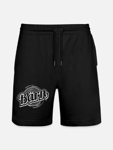 Bern | Bärn - Stanley/Stella Unisex Bio Joggingshorts Trainer - Schwarz