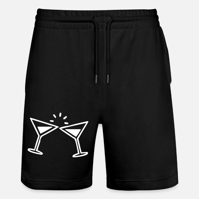 Verre à martini - Short de jogging bio TRAINER Stanley/Stella unisexe - noir