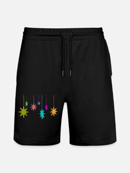 christmas - Stanley/Stella Trainer Unisex Organic Jogging Shorts - black