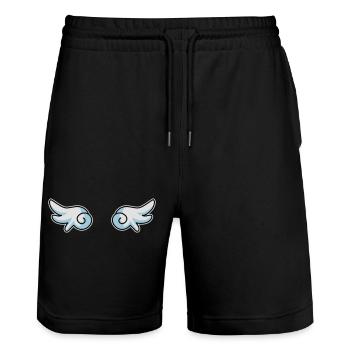 Ailes d'ange - Short de jogging bio TRAINER Stanley/Stella unisexe - noir - Devant - Nik (191cm) & Marisol (170cm)