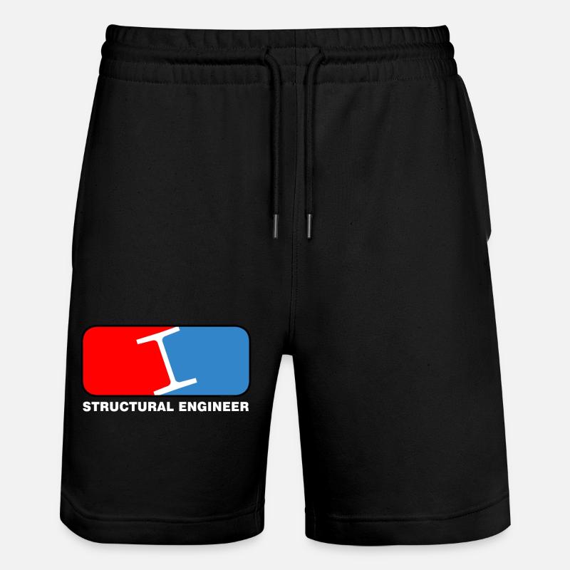 Structural Engineer League White Text - Short de jogging bio TRAINER Stanley/Stella unisexe - noir