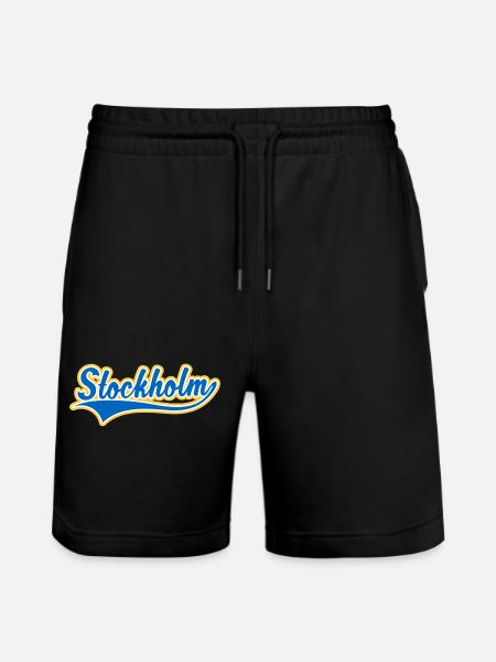 Stockholm Swoosh - Ekologiska joggingshorts Trainer unisex från Stanley/Stella - svart