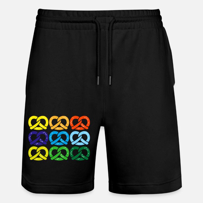 brezel salzbrezel - Stanley/Stella Unisex Bio Joggingshorts Trainer  - Schwarz