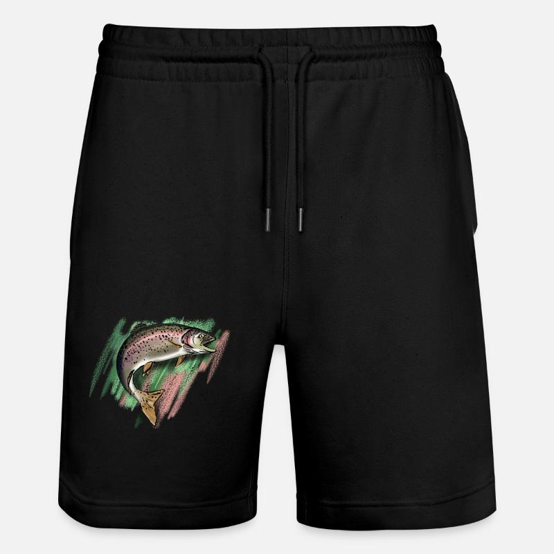 Forelle - Stanley/Stella Unisex Bio Joggingshorts Trainer  - Schwarz