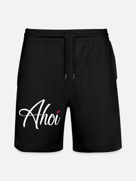 Ahoi - Stanley/Stella Unisex Bio Joggingshorts Trainer  - Schwarz