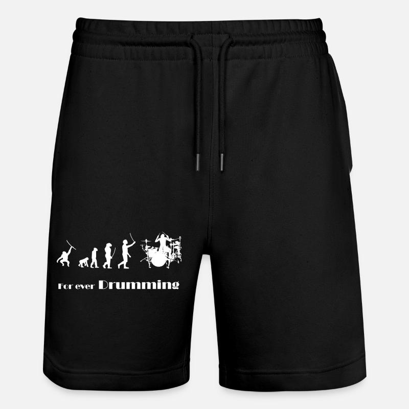 Evolution - For ever drumming - Stanley/Stella Trainer Unisex Organic Jogging Shorts - black