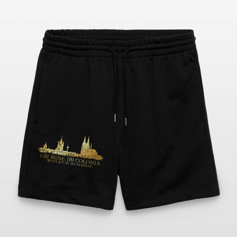 Kölner Skyline mit römischem Köln Spruch Ubi Bene Stanley/Stella Unisex Bio Joggingshorts Trainer 