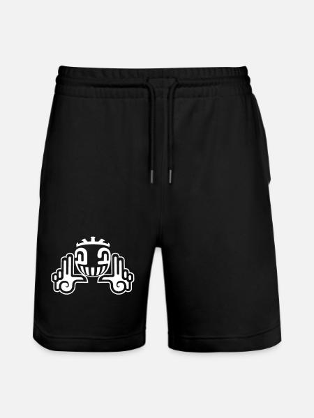 spiral tribe - Stanley/Stella Trainer Unisex Organic Jogging Shorts - black