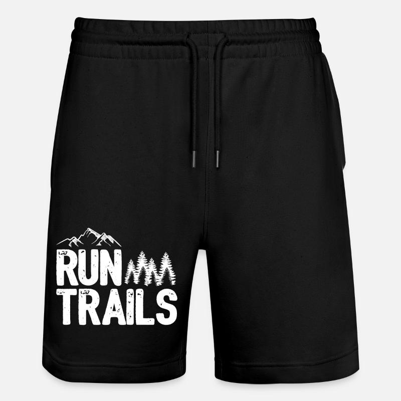 Run Trails - Short de jogging bio TRAINER Stanley/Stella unisexe - noir