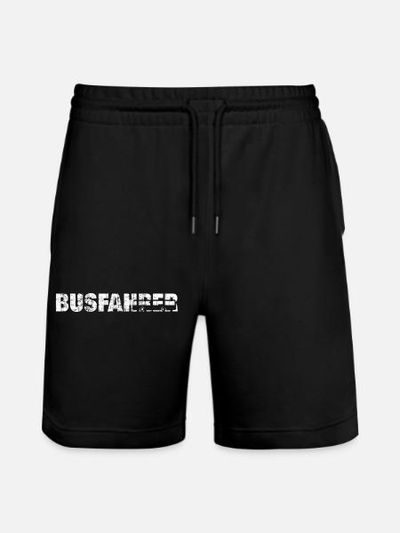 busfahrer design - Stanley/Stella Unisex Bio Joggingshorts Trainer  - Schwarz