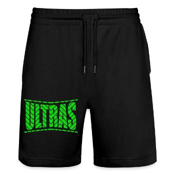 ultras cadeau de conception de t-shirt pour les fans de football - Short de jogging bio TRAINER Stanley/Stella unisexe - noir - Devant - Nik (191cm) & Marisol (170cm)