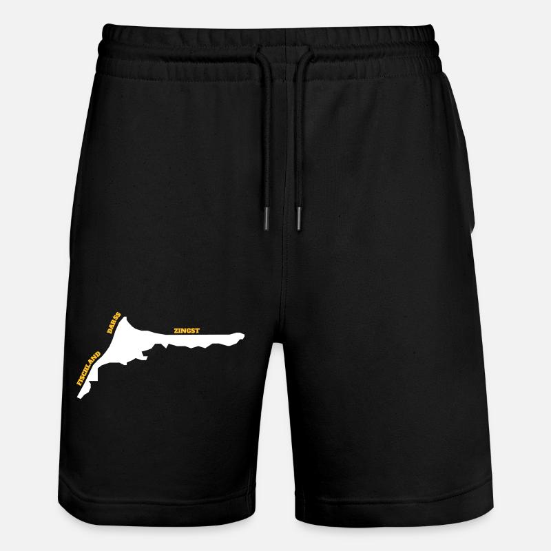 Fischland Darss Zingst (D.I.Y.) - Stanley/Stella Unisex Bio Joggingshorts Trainer  - Schwarz