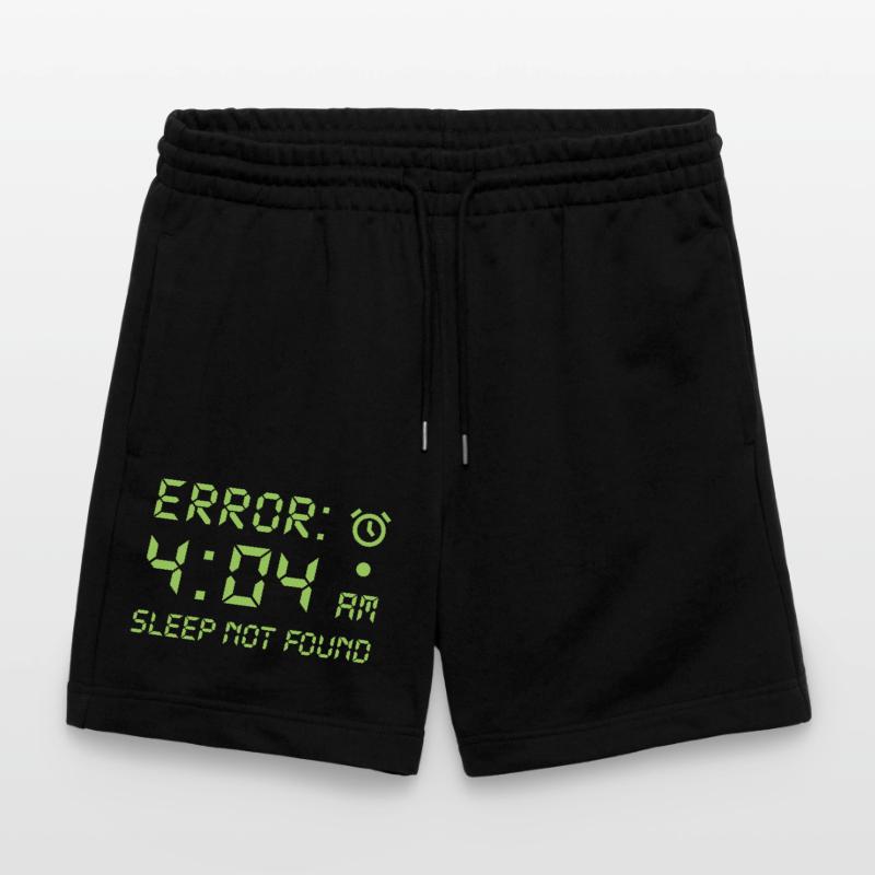 Error 404, sleep not found funny programmer gamer Stanley/Stella Trainer Unisex Organic Jogging Shorts