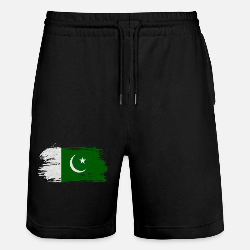 Drapeau du Pakistan - Short de jogging bio TRAINER Stanley/Stella unisexe - noir