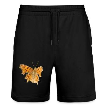Butterfly C-Moth - Stanley/Stella Trainer Unisex Organic Jogging Shorts - black - Front - Nik (191cm) & Marisol (170cm)