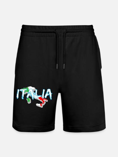 Italy Edo white boot - Stanley/Stella Trainer Unisex Organic Jogging Shorts - black