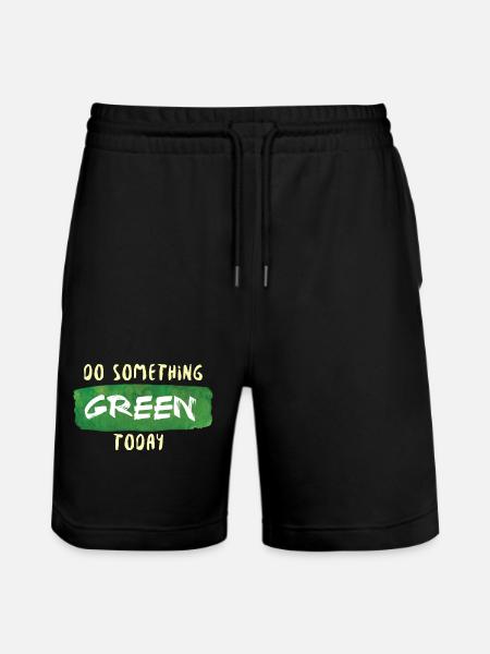 Do Something Green Today white - Short de jogging bio TRAINER Stanley/Stella unisexe - noir