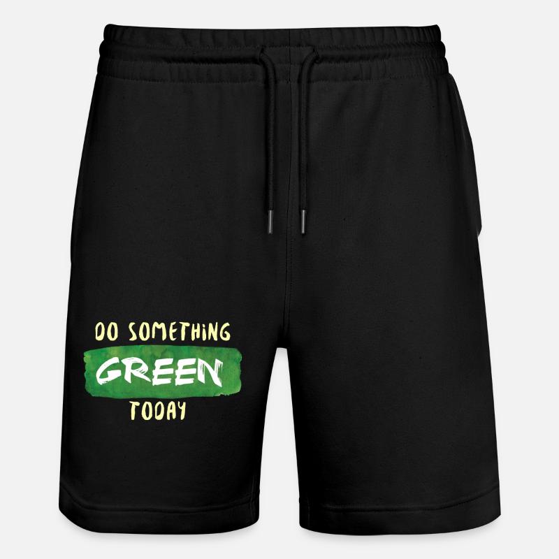 Do Something Green Today white - Short de jogging bio TRAINER Stanley/Stella unisexe - noir