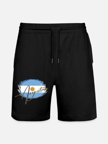 Argentina Signatrue - Stanley/Stella Trainer Unisex Organic Jogging Shorts - black