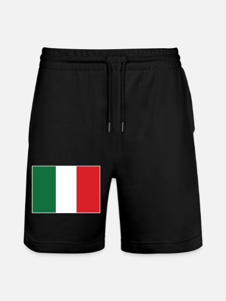 Italie Drapeau - Short de jogging bio TRAINER Stanley/Stella unisexe - noir