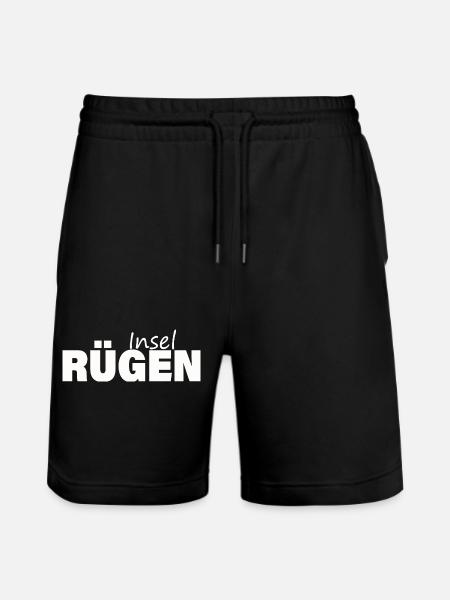 INSEL RÜGEN - Stanley/Stella Unisex Bio Joggingshorts Trainer - Schwarz