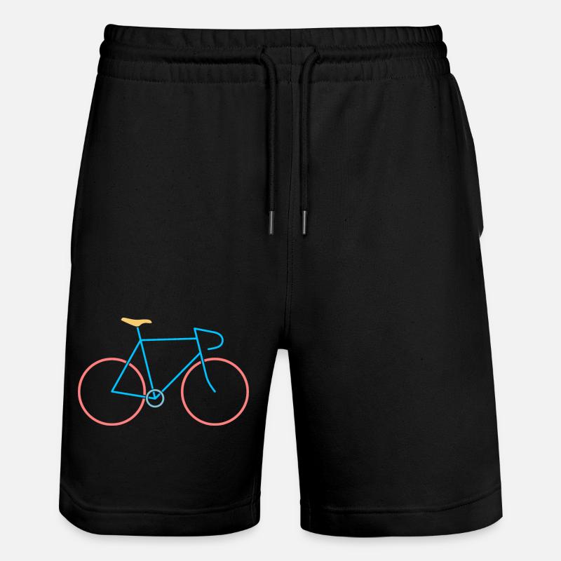 Vélo de course rouge bleu - Short de jogging bio TRAINER Stanley/Stella unisexe - noir