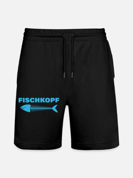 FISCHKOPF - Stanley/Stella Unisex Bio Joggingshorts Trainer - Schwarz
