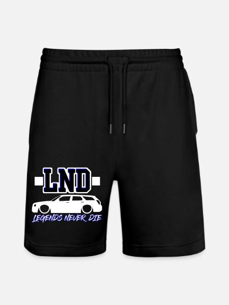 LND Legends Never Die - Stanley/Stella Trainer Unisex Organic Jogging Shorts - black