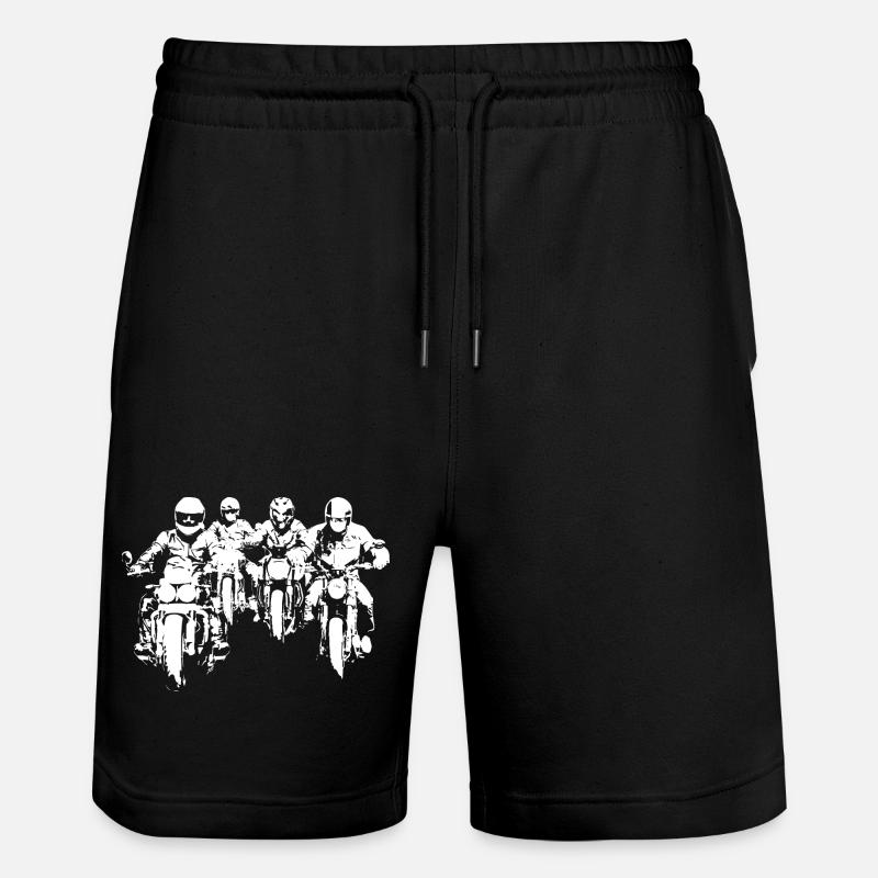 Bikergroup blanc - Short de jogging bio TRAINER Stanley/Stella unisexe - noir